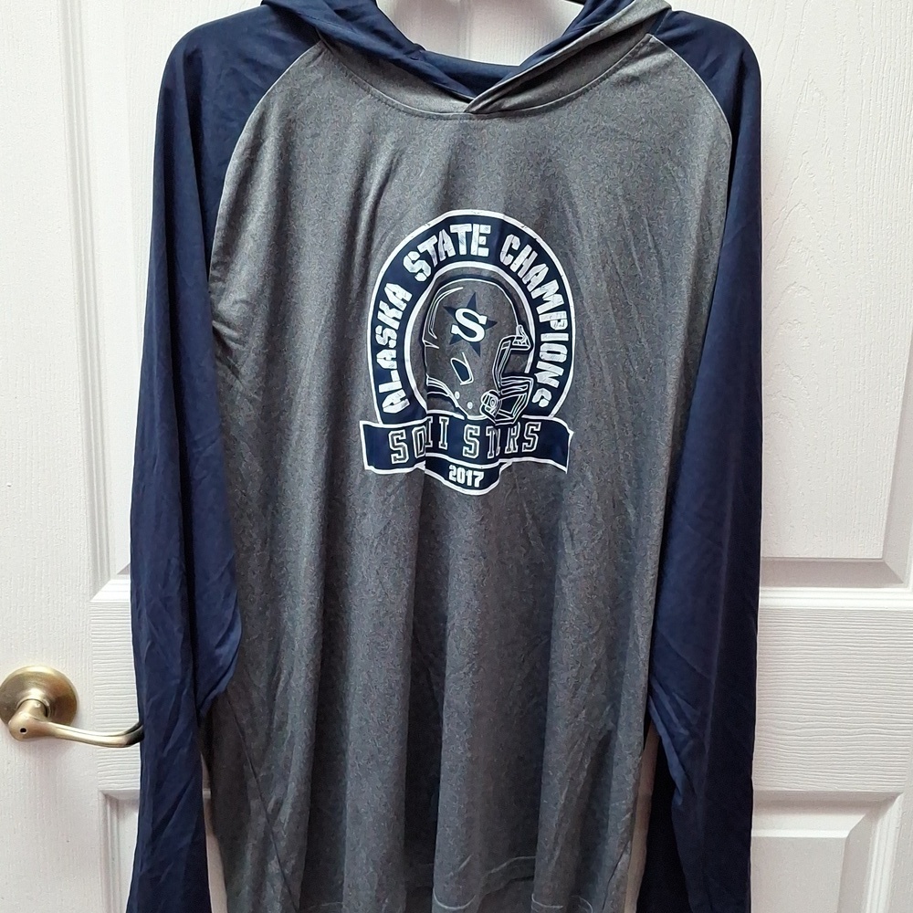 F mens Alleson long sleeve stretch pullover hoodie size 2XL